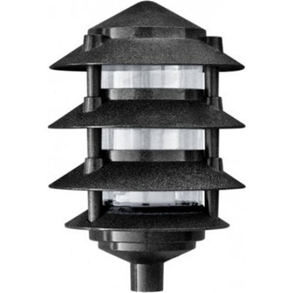 Dabmar Lighting D5226-B 6 x 0.5 in. 26W & 120V S26-GU24 Four Tier Pagoda Light - Black