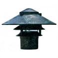 thumbnail image 1 of Dabmar Lighting D5310-VG 10 x 3 in. 120V Incandescent Three Tier Pagoda Light - Verde Green, 1 of 1