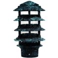 thumbnail image 1 of Dabmar Lighting D5569-VG 6 x 3 in. 12W & 120-277V Tubular G24 2 Pin 60 LED Five Tier Pagoda Light - Verde Green, 1 of 1
