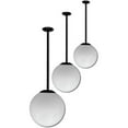 thumbnail image 1 of Dabmar Lighting D7500-24-L18-30K-W 12 in. 120V-277V E26 LED 18W 30K Cast Aluminium Drop Down Globe Ceiling Light Fixture, White, 1 of 1