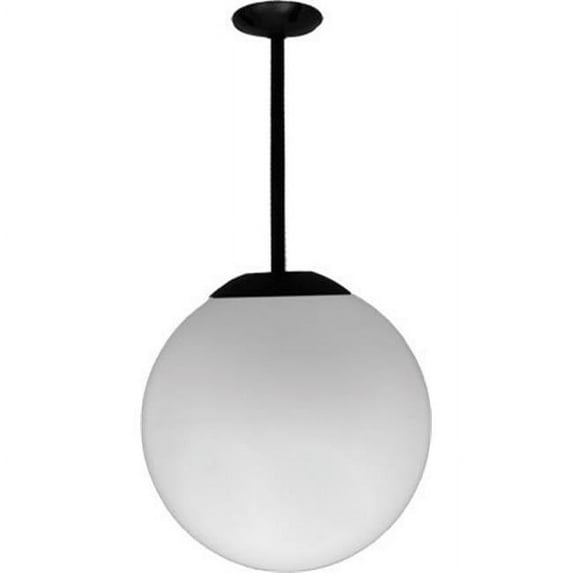 Dabmar Lighting D7502-12-B 18 in. 120 V 150 watts Incandenscent Type Ceiling Globe Fixture 12 in. Drop, Black