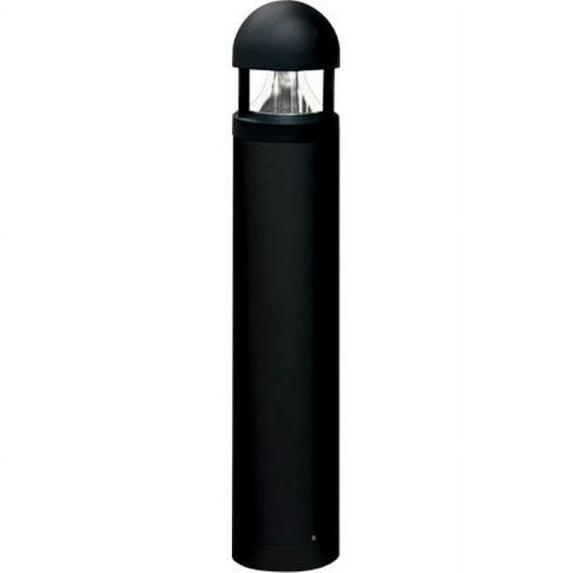 Dabmar Lighting D803-B 35W 120V Powder Coated Cast Aluminum Bollard with High Pressure Sodium Lamp, Black - 41.94 x 7.94 x 7.94 in.