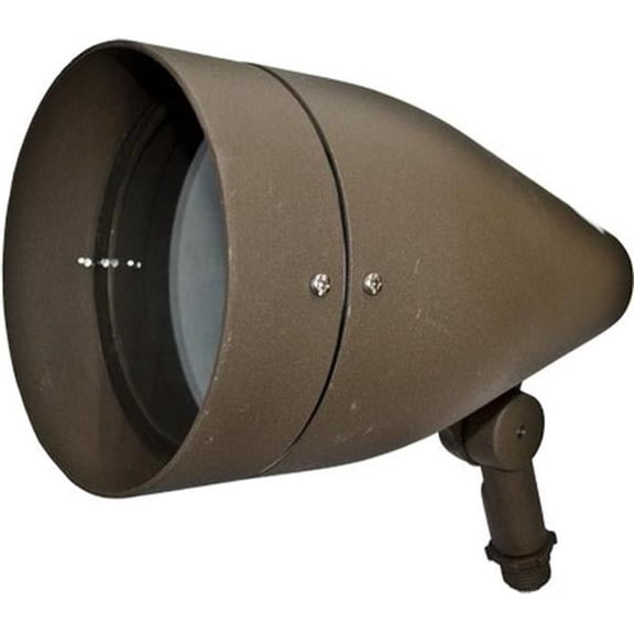 Dabmar Lighting DPR38-L25F-64K-BZ-GL 120V E26 LED 25W 64K Flood Powder Coated Cast Aluminium Spot Light, Bronze