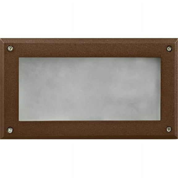 Dabmar Lighting DSL1001-BZ Recessed Open Face Brick, Step & Wall Light, Bronze - 5 x 8.90 x 3.15 in.