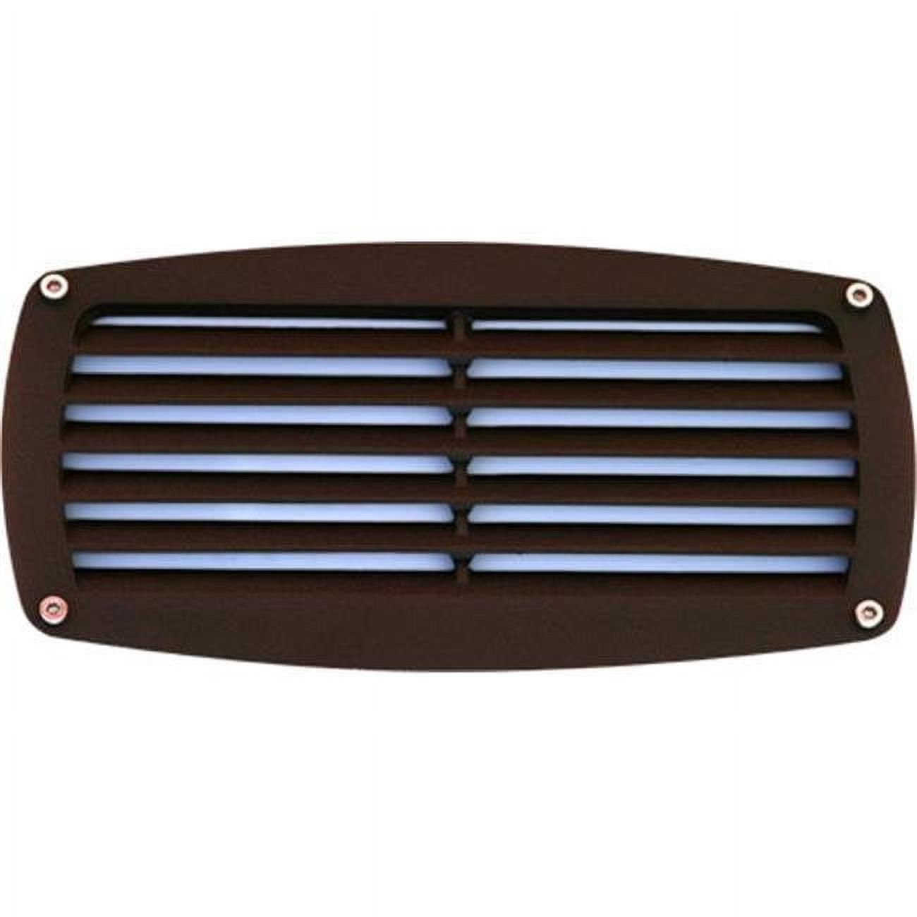 Dabmar Lighting DSL1017-BZ Recessed Louvered Brick, Step & Wall Light, Bronze - 4.85 x 8.95 x 3.80 in. - image 1 of 1