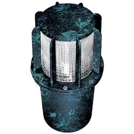 Dabmar Lighting DW15-L12-RGBW-VG 120V E26 LED 12W RGBW Powder Coated Beacon Cast Aluminium Well Light, Verde Green