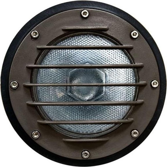 Dabmar Lighting DW4701-L12-RGBW-BZ 120V E26 LED 12W RGBW Powder Coated In-Ground Cast Aluminium Well Light with Grill, Bronze