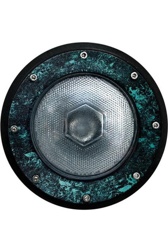 DW4751-L25F-64K-VG 120V E26 LED 25W 64K Flood Powder Coated In-Ground Cast Aluminium Well Light, Verde Green