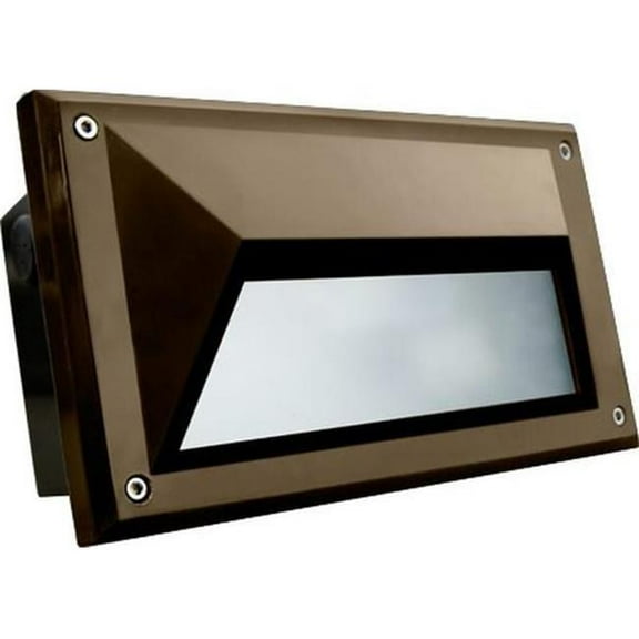 Dabmar Lighting FG2010-L12-30K-BZ 120V-277V G24 LED 12W 30K Fiberglass Recessed Step Light, Bronze