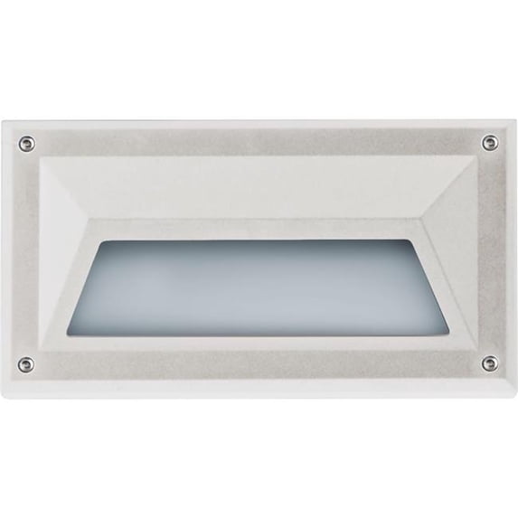 Dabmar Lighting FG2010-L7-65K-W 85V-265V G24 LED 7W 65K Fiberglass Recessed Step Light, White
