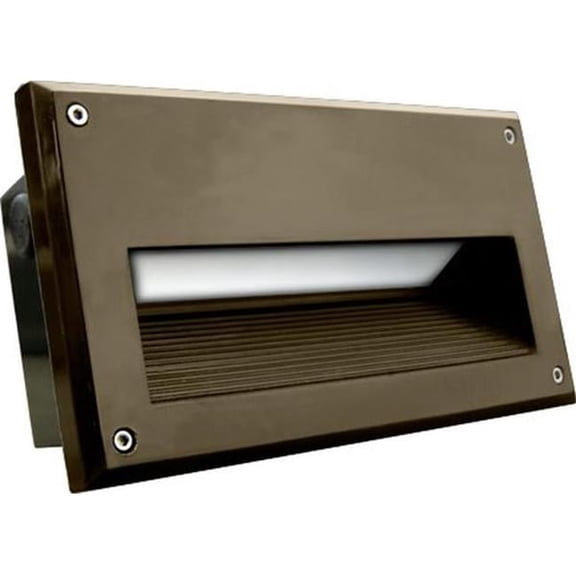 Dabmar Lighting FG2020-L7-30K-BZ 85V-265V G24 LED 7W 30K Fiberglass Recessed Step Light, Bronze