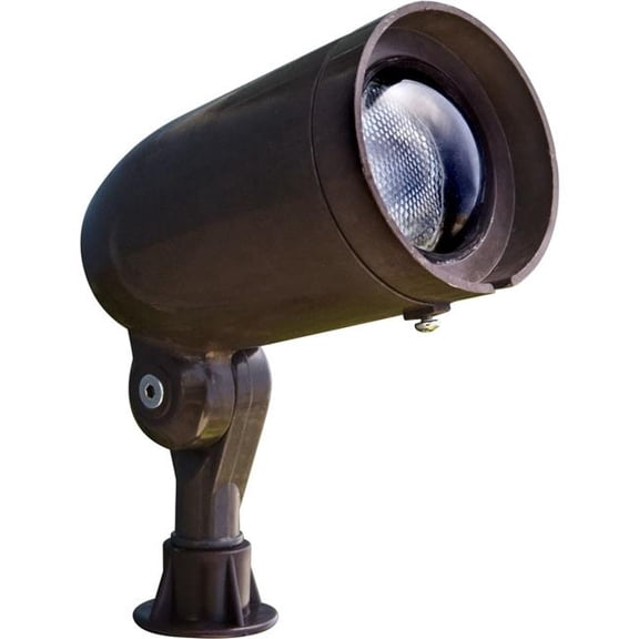 Dabmar Lighting FG22-L7-27K-BZ 120V E26 LED 7W 27K Fiberglass Spot Light, Bronze