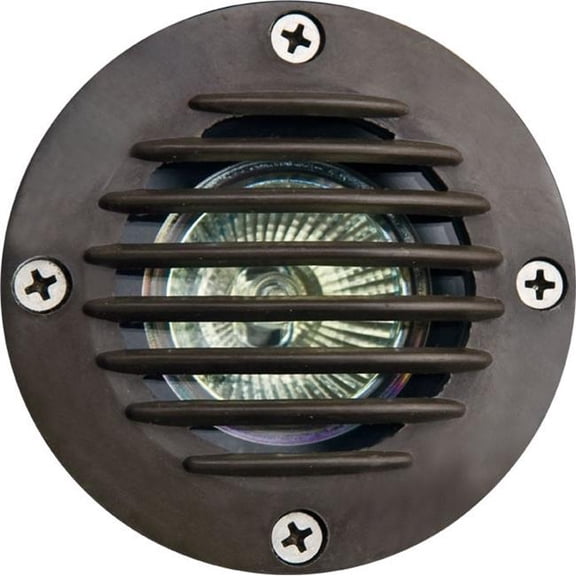 Dabmar Lighting FG317-L4-RGBW-B 12V 2-Pin LED 4W RGBW Fiberglass In-Ground Well Light with Grill, Black