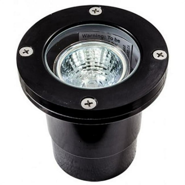 Dabmar Lighting FG318-B 20 watt Fiberglass Well Light without Grill - MR16, Black - 12V