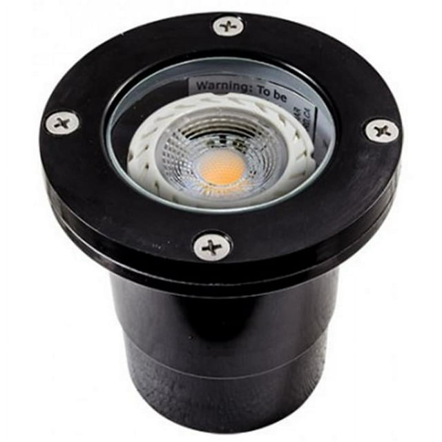 Dabmar Lighting FG318-LED7-B 7W & 12V MR16 LED Fiberglass Well Light without Grill - Black