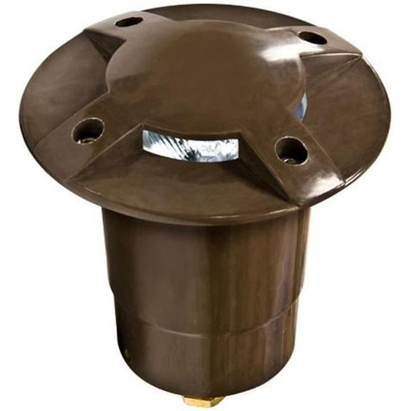 Dabmar Lighting FG320-L3-65K-BZ 12V 2-Pin LED 3W 65K Fiberglass In-Ground Well Light, Bronze
