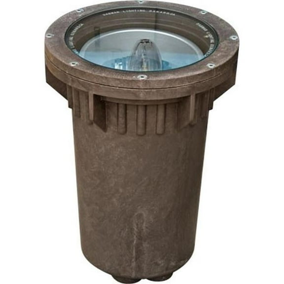 Dabmar Lighting FG4300-L15-RGBW-BZ 120V E26 LED 15W RGBW Fiberglass In-Ground Well Light, Bronze