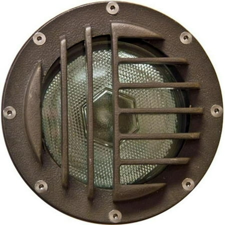 Dabmar Lighting FG4460 Fiberglass In-Ground Well Light with Convex Grill- Bronze