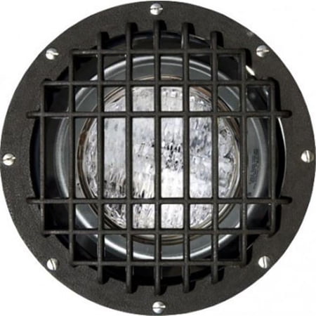 Dabmar Lighting Fiberglass In-Ground Well Light with Grill- Bronze