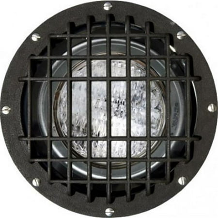 Dabmar Lighting Fiberglass In-Ground Well Light with Grill- Bronze