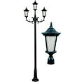 thumbnail image 1 of Dabmar Lighting GM1103-VG 3 x 120 V Incandescent Gabriella Three Light Fixtures with Acrylic Lens, Black, White & Verde Green, 1 of 1