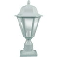 thumbnail image 1 of Dabmar Lighting GM132-W Powder Coated Cast Aluminum Post Top Light Fixture, White - 17.75 x 9.94 x 9.94 in., 1 of 1