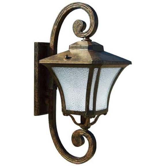 Dabmar Lighting GM211-L6-RGBW-DBS 86V-265V E26 LED 6W RGBW Cast Aluminium Wall Light Fixture, Dark Bronze Stone