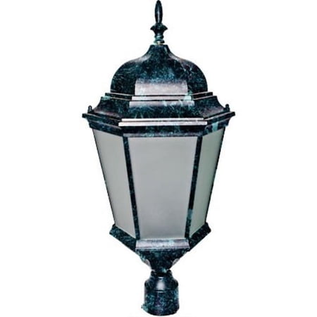Dabmar Lighting GM237-VG-FROST Post Top Fixture with Frosted Glass 26W DL-S26-GU24 120V, Verde Green