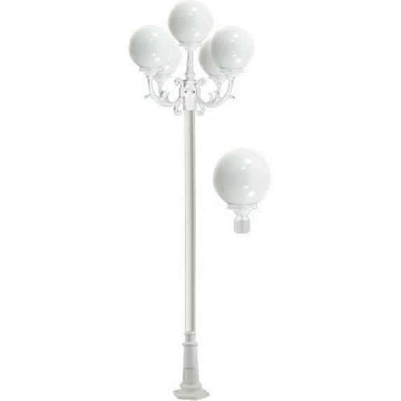 Dabmar Lighting GM2405-W Emily Post Five Light Fixture - 5 x Incandescent 120V, White - 127.68 x 39 x 39 in.