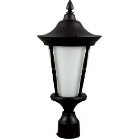 Dabmar Lighting GM480-LED16-B 16W & 85-265V LED Rachel Post Top Light Fixture - Black