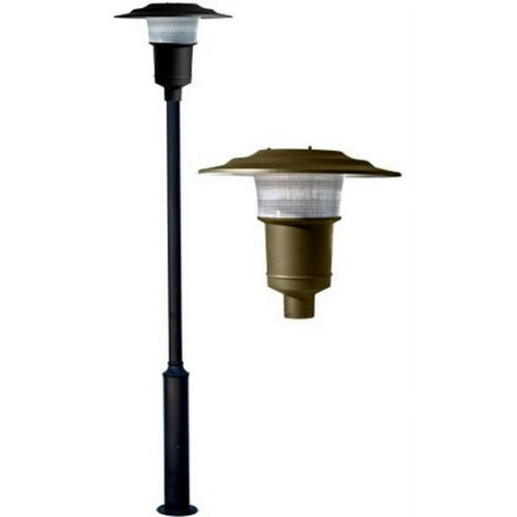 Dabmar Lighting GM6500-BZ-MT Large Post Top Light Fixture - 70W Metal Halide Multi-Tap, Bronze - 135 x 23.13 x 23.13 in.
