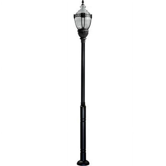 Dabmar Lighting GM8036-B Cast Aluminum Clear Top Acorn Fixture 175W Metal Halide, 120V - Black