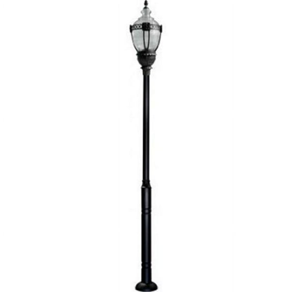 Dabmar Lighting GM8038-B-MT 35W HPS MT Cast Aluminum Clear Lens Top Acorn Light Fixture - Black