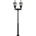 thumbnail image 1 of Dabmar Lighting GM8040-B-INC Cast Aluminum Clear Top Acorn Fixture 2 x Incandescent, 120V - Black, 1 of 1