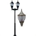 thumbnail image 1 of Dabmar Lighting GM8060-LED75-BZ 120-277V Cast Aluminum Dark Top Acorn Fixture, 2 x 75W - Bronze, 1 of 1