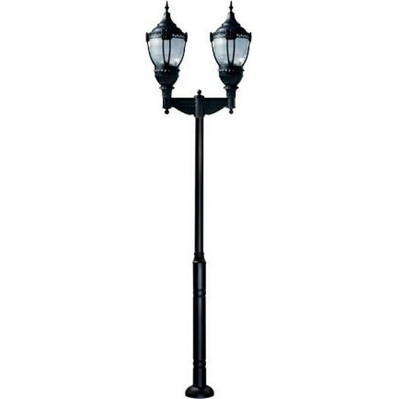 Dabmar Lighting GM8066-B Cast Aluminum Dark Top Acorn Fixture 2 x 175W Metal Halide, 120V - Black