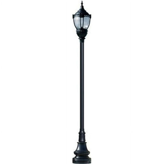 Dabmar Lighting GM8951-B-MT Cast Aluminum Dark Sky Top Decorative Base Acorn Fixture 100W High Pressure Sodium Multi-Tap - Black