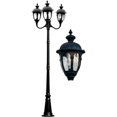 thumbnail image 1 of Dabmar Lighting GM9310-B Three Head Post Fixture 3 x 13W DL-S13-GU24 Energy Saver Fluorescent Lamp, 120V - Black, 1 of 1