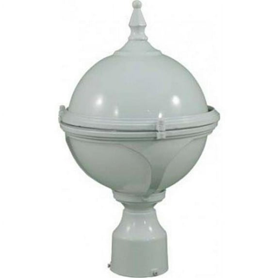Dabmar Lighting GM984-W 26W & 120V S26-GU24 Natalie Small Post Top Light Fixture - White