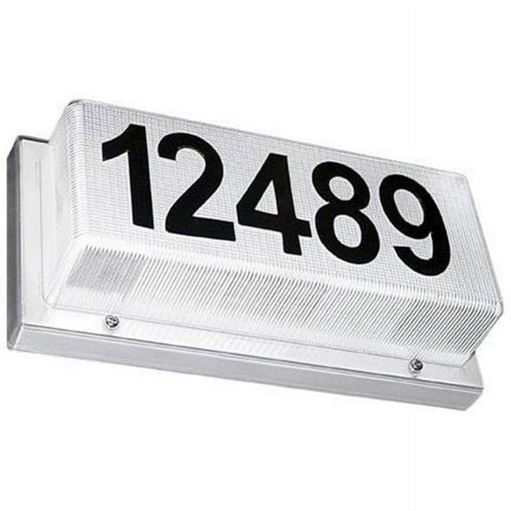 Dabmar Lighting  Illuminated Address Box, White Illuminated Address Box, White