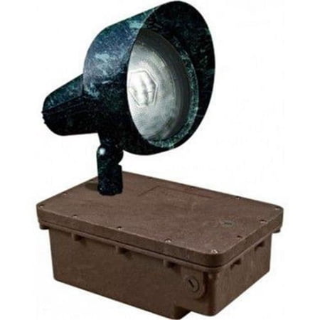 Dabmar Lighting In-Ground Box with Verde Green HD Bullet & PAR 38 Lamp - 100W 120V