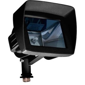 Dabmar Lighting LV105-L3-64K-B-HOOD 12V 2-Pin LED 3W 64K Hood Powder Coated Cast Aluminium Directional Area Flood Light, Black