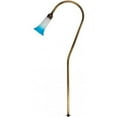 thumbnail image 1 of Dabmar Lighting LV114-ABZ-BLUE Brass Path- Walkway and Area Light with Tulip Glass Shade- Antique Bronze, 1 of 7