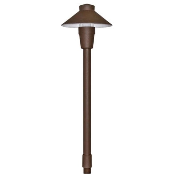 Dabmar Lighting LV12-L3-64K-B 12V G4 LED 3W 64K Powder Coated Cast Aluminium Small Top Path Light, Black