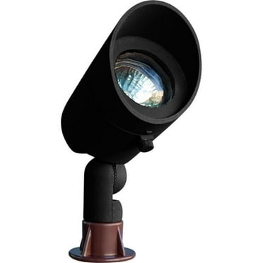 Dabmar Lighting LV130-B Cast Aluminum Directional Spot Light with Hood- Black