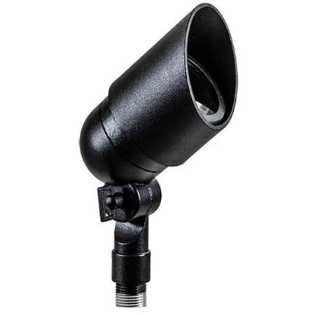 Dabmar Lighting LV133-L5-65K-B 12V 2-Pin LED 5W 65K Hood Powder Coated Cast Aluminium Spot Light, Black