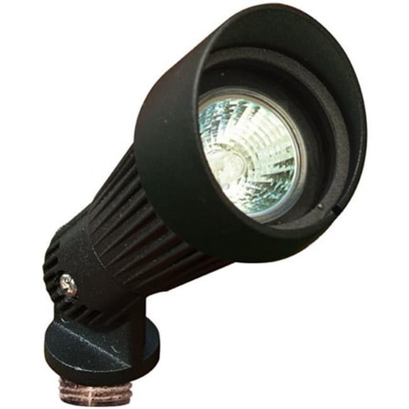 Dabmar Lighting LV203-B Cast Aluminum Directional Spot Light with Hood- Black