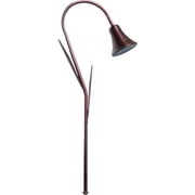 Dabmar Lighting LV215L-ABS Brass Path- Walkway and Area Light with Decorative Leaves- Antique Brass