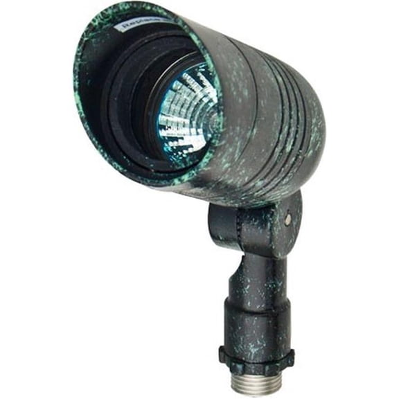 Dabmar Lighting LV222-L4-RGBW-VG 12V 2-Pin LED 4W RGBW Hood Powder Coated Cast Aluminium Spot Light, Verde Green