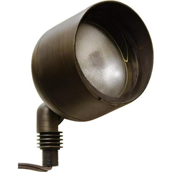 Dabmar Lighting LV23-BZ 50W 12V Cast Aluminum Directional Spot Light with Hood, Bronze